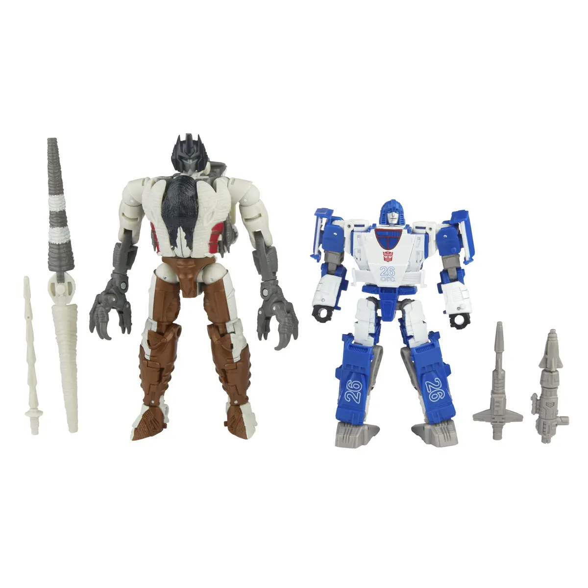 Transformers Generations War For Cybertron: Kingdom Battle Across Time Collection Deluxe Wfc-K40 Autobot Mirage & Maximal Grimlock 1