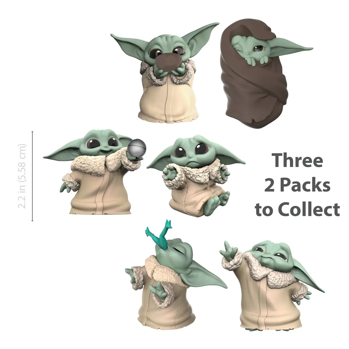 Star Wars The Bounty Collection, The Child 2.2-Inch Collectible Figures 2-Pack 2