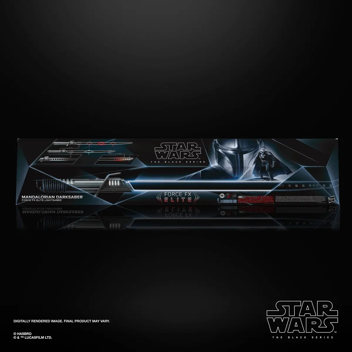 Star Wars The Black Series Mandalorian Darksaber Force Fx Elite Lightsaber Collectible 1