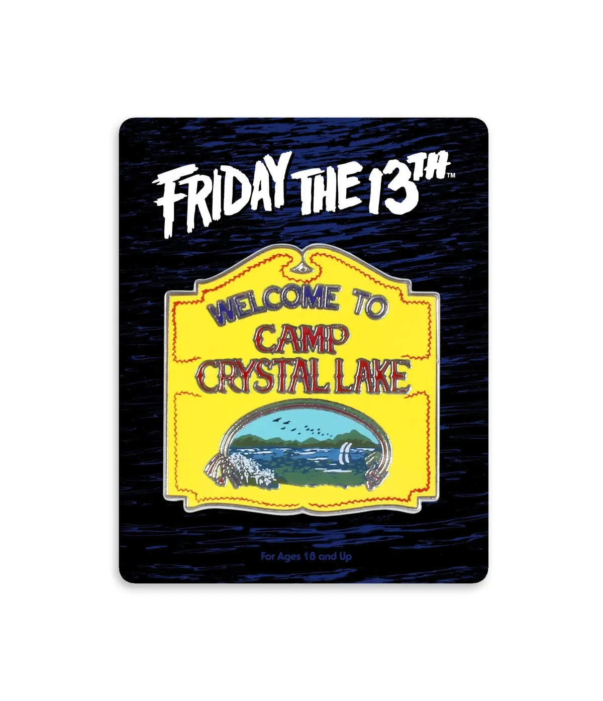 Camp Crystal Lake Enamel Pin 1