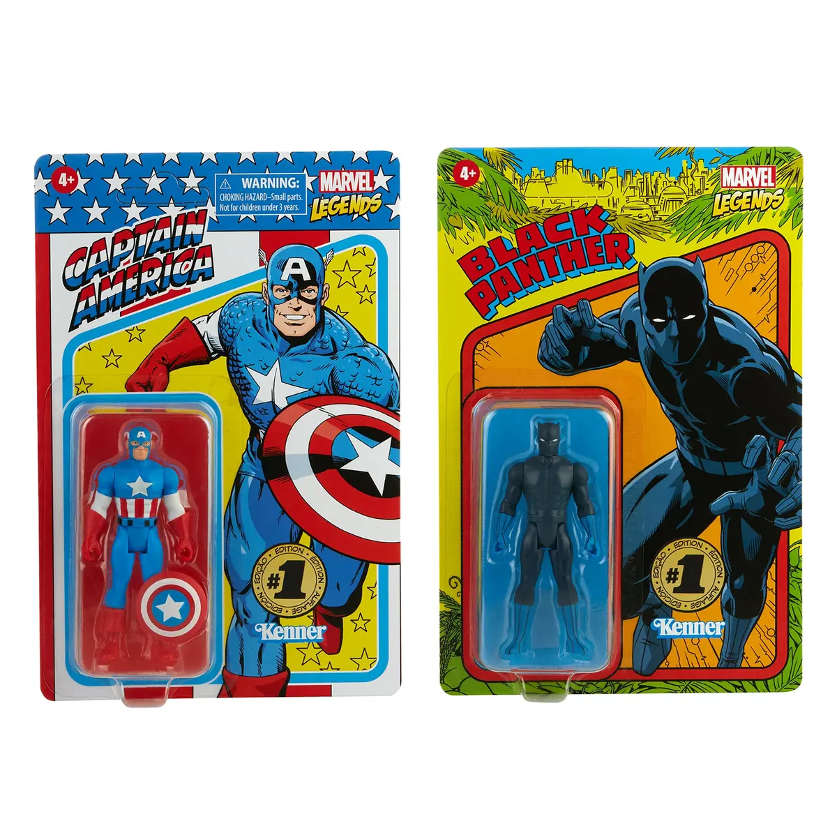 Marvel Legends Retro 3.75 Captain America & Black Panther (Hasbro Pulse Exclusive) 1
