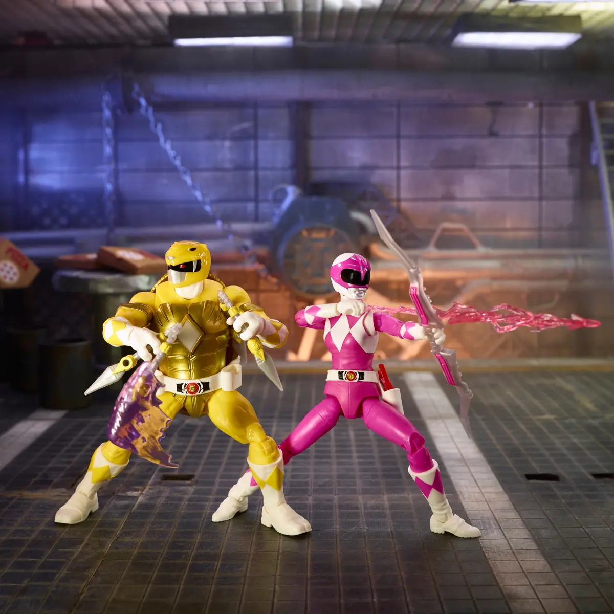 Power Rangers X Teenage Mutant Ninja Turtles Lightning Collection Morphed Michelangelo And Morphed April O’Neil 1