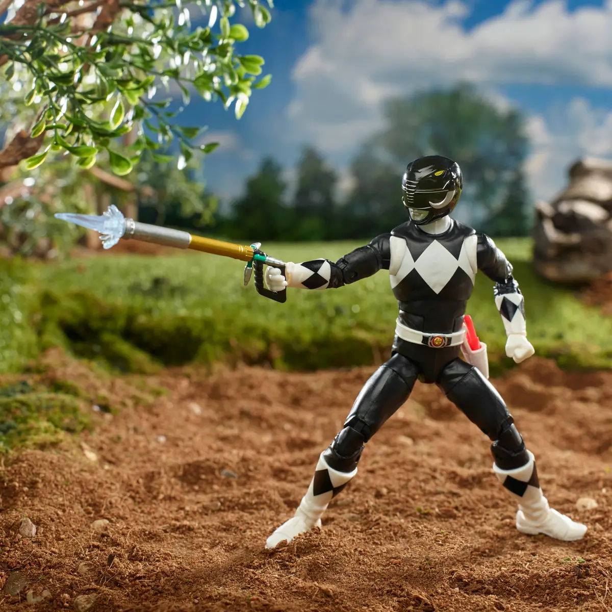 Power Rangers Lightning Collection Mighty Morphin Power Rangers Black Ranger Figure 1