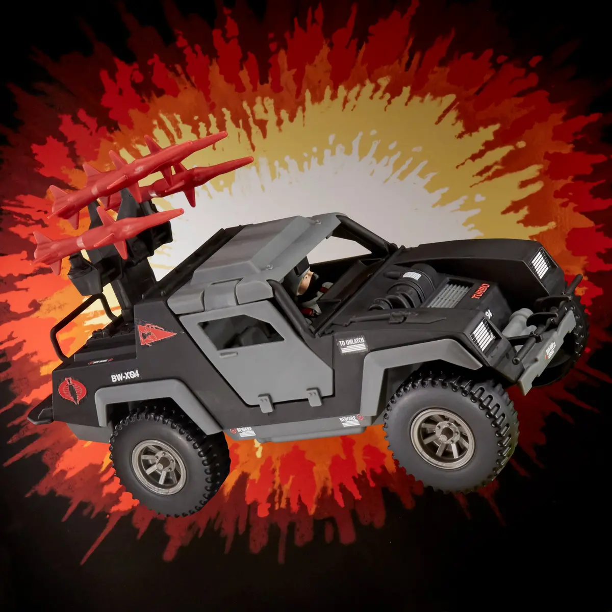 G.I. Joe Retro Collection Cobra Stinger With Cobra Officer 1