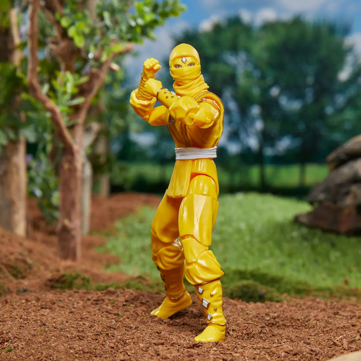 Power Rangers Lightning Collection Mighty Morphin Ninja Yellow Ranger Figure 1