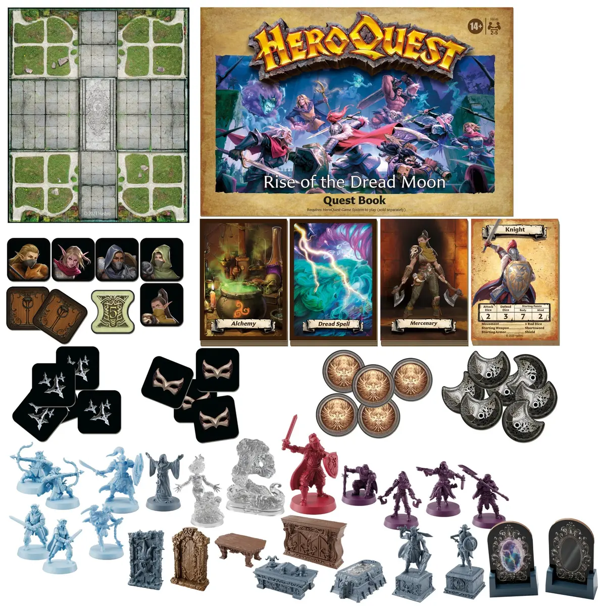 Avalon Hill Heroquest Rise Of The Dread Moon Quest Pack Game 2