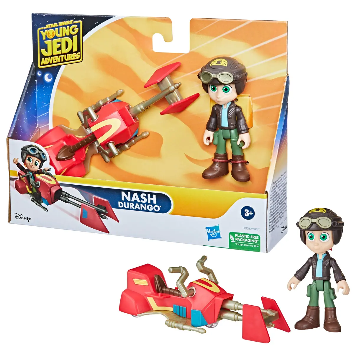 Star Wars Young Jedi Adventures Nash Durango Figure & Speeder Bike 1