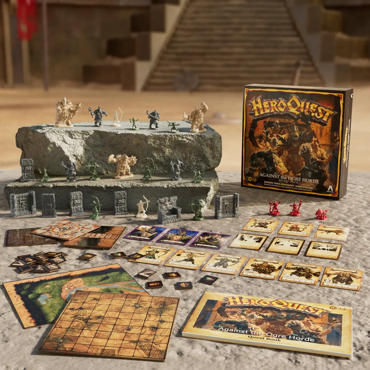 Avalon Hill Heroquest Against The Ogre Horde Quest Pack 1