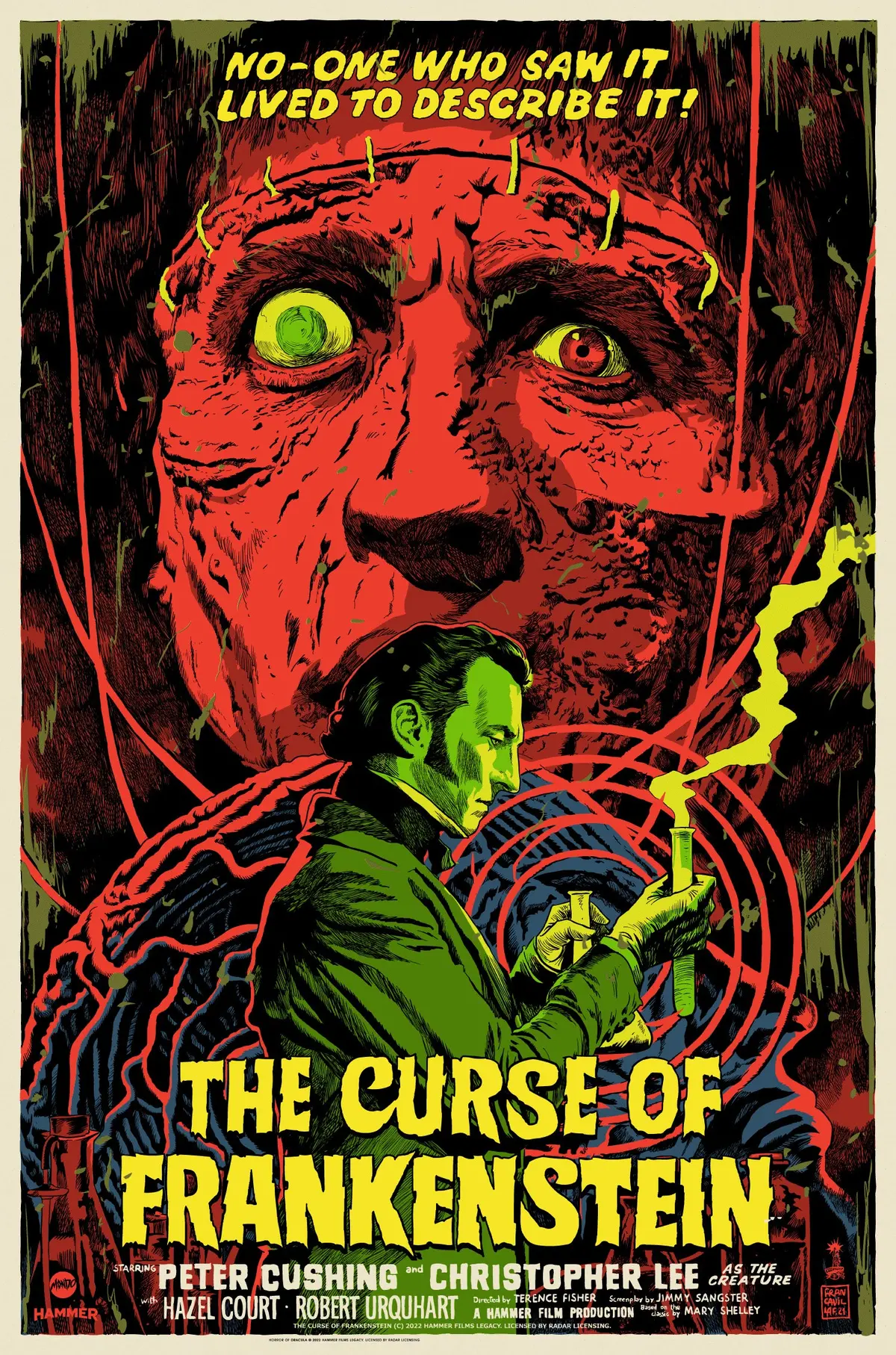 The Curse Of Frankenstein Poster 1
