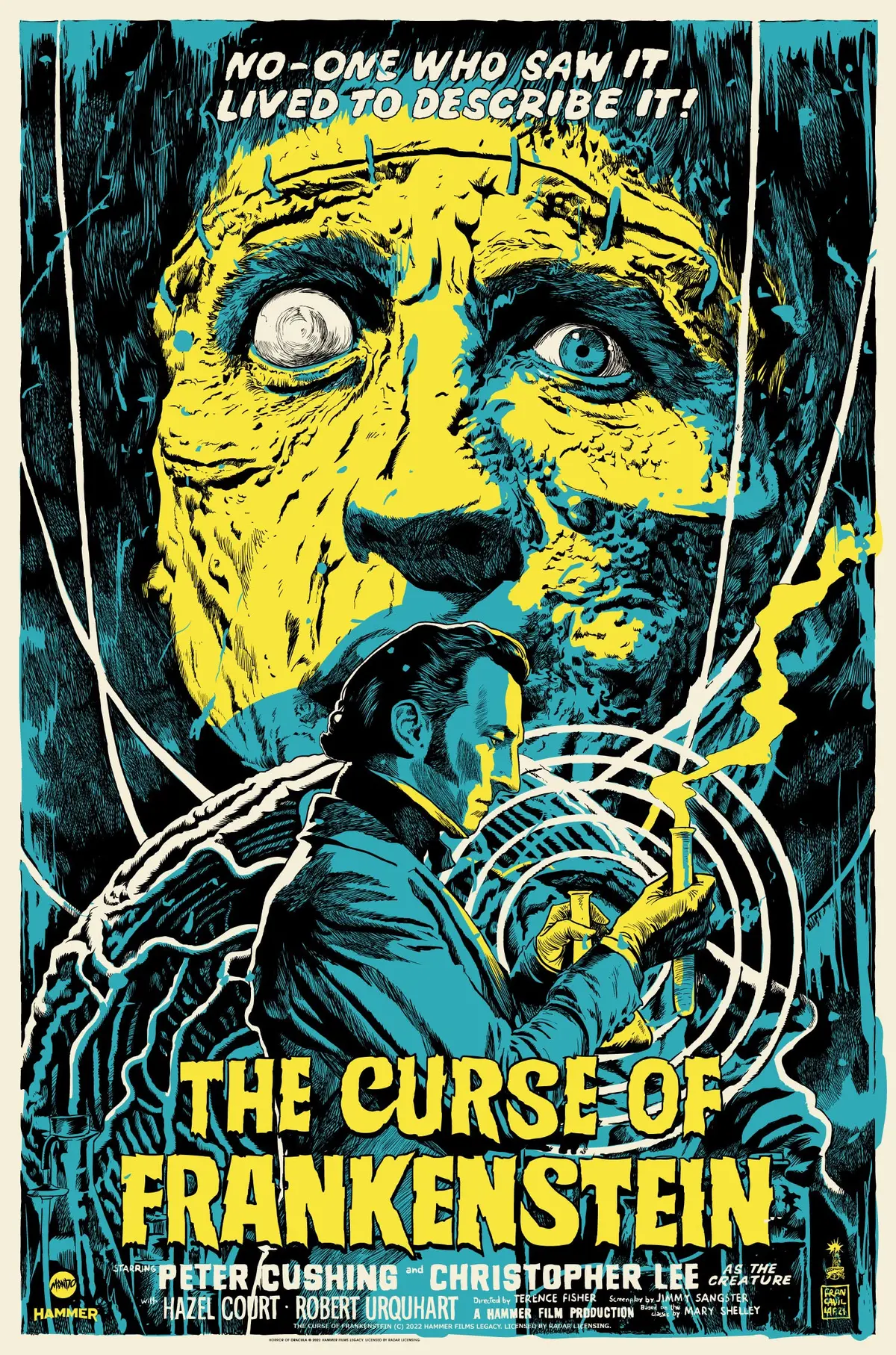 The Curse Of Frankenstein Variant Poster 1