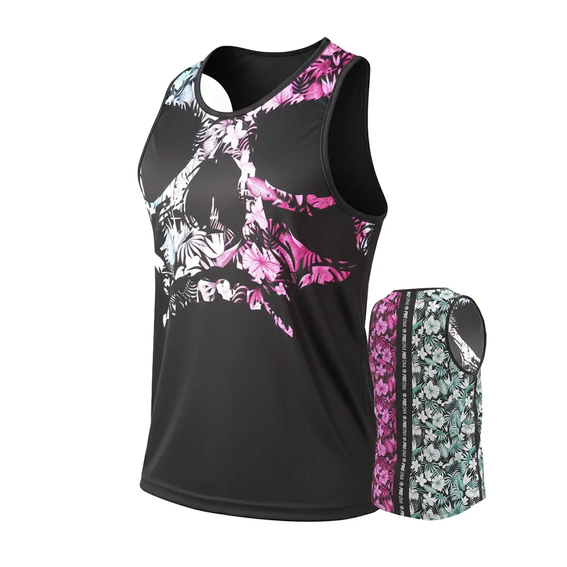 Dry-Fit Tank Top - Tropical Skull 1