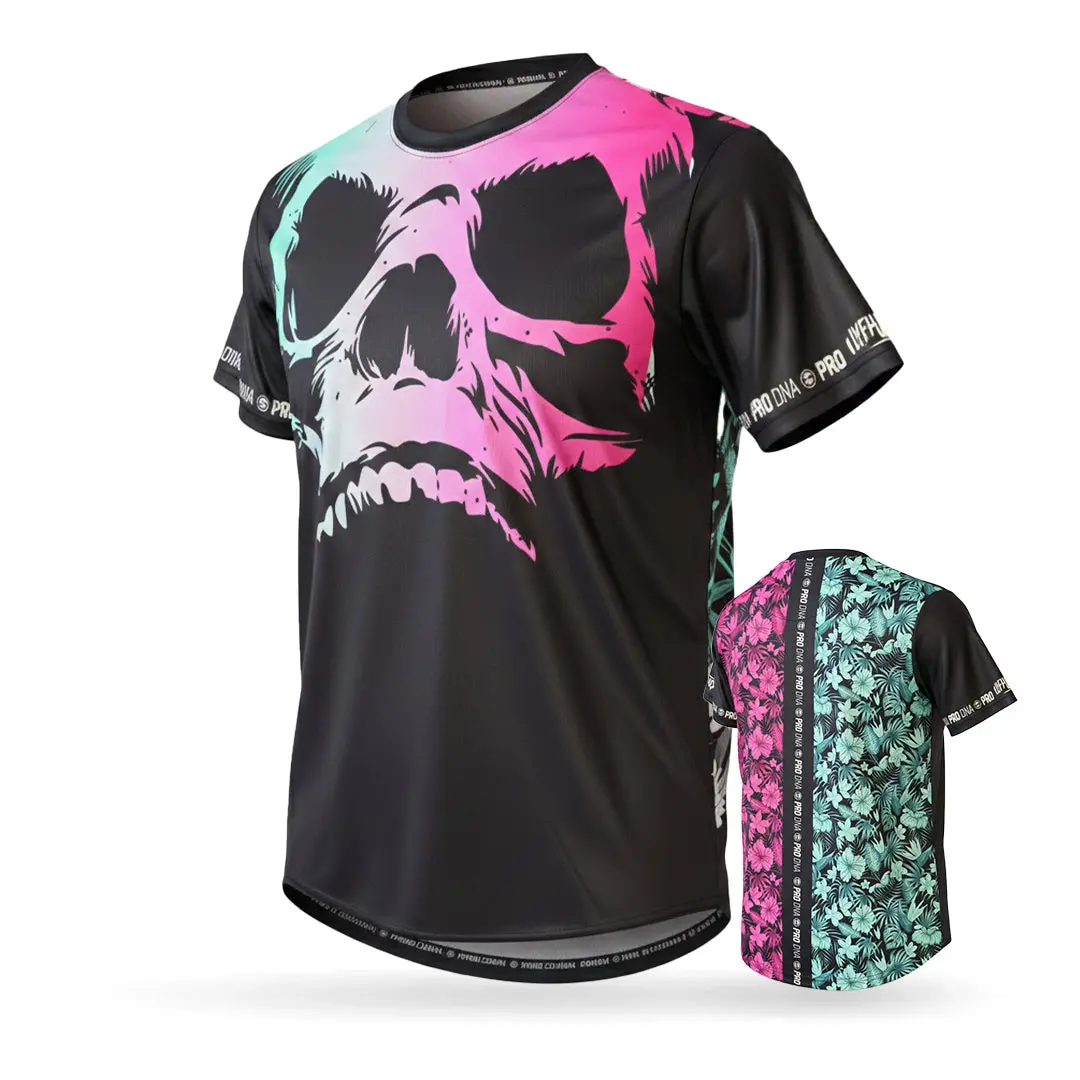 Dryfit Tech T-Shirt - Dead Center Tropical Skull 1