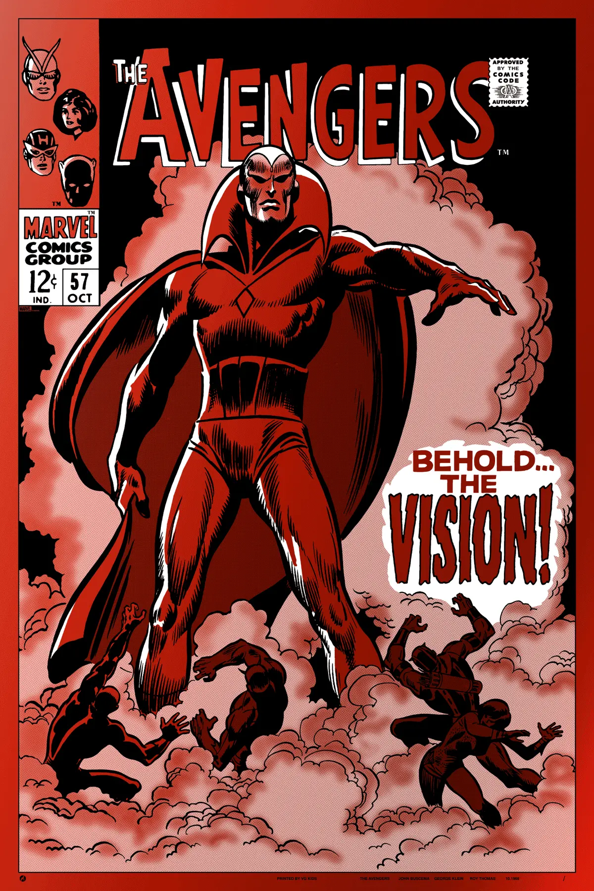 The Avengers #57 Foil Variant Poster 1