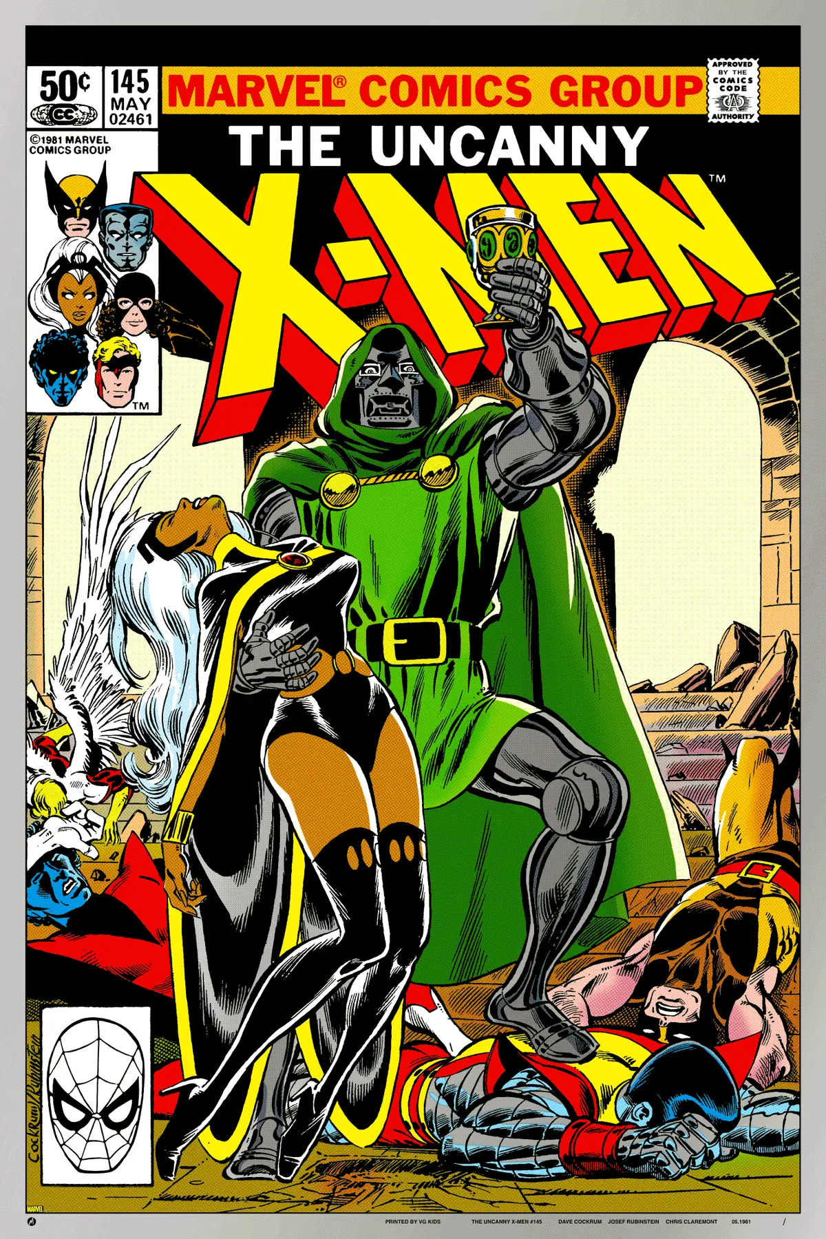 Uncanny X-Men #145 Foil Variant Poster 1