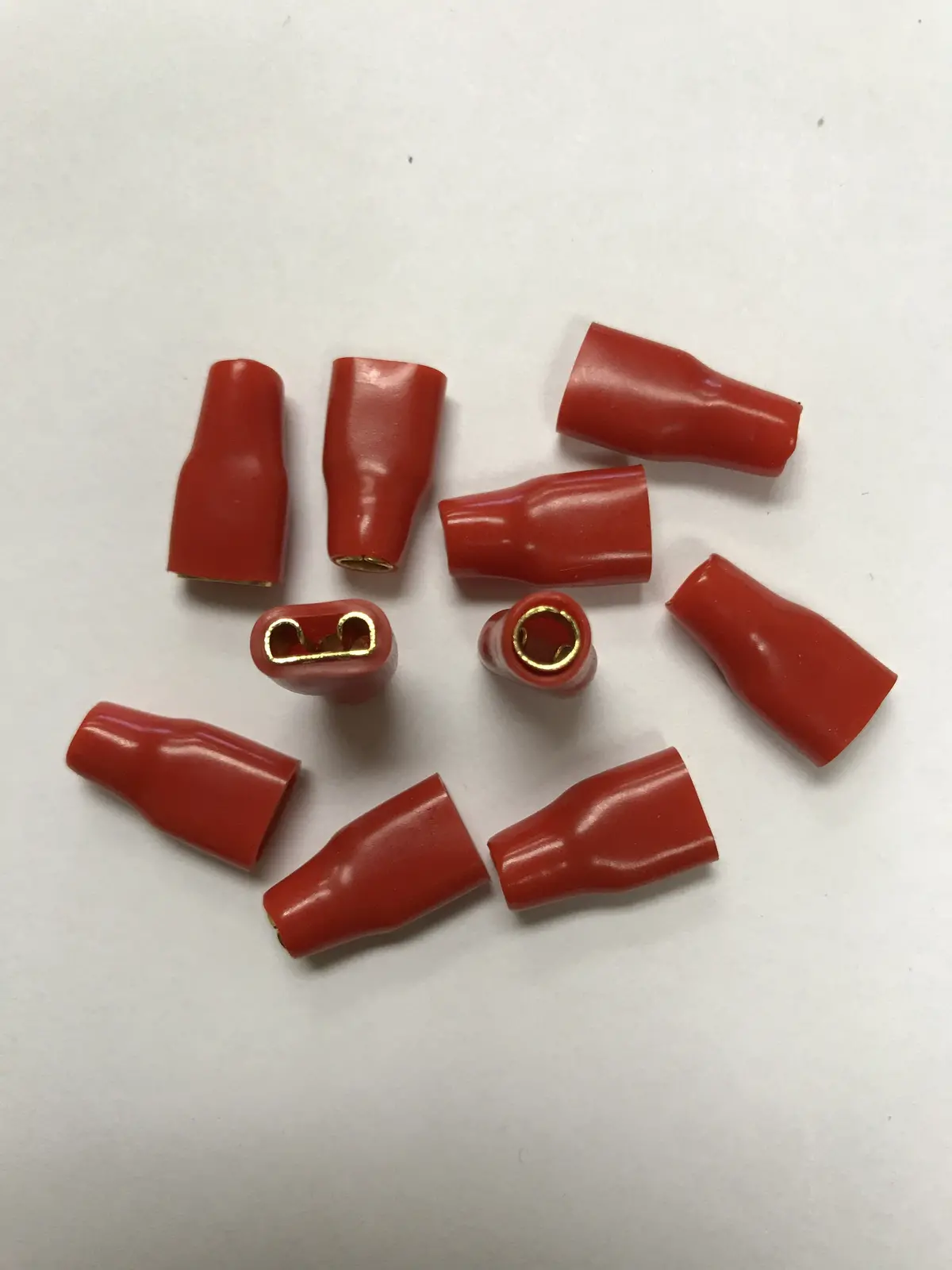 Fs10r Female Spade Terminals With Pvc Boot Red 1