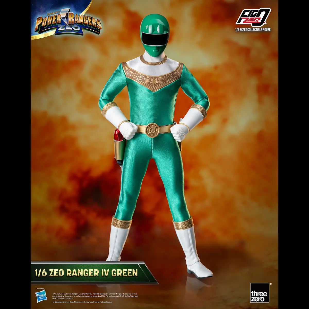 Power Rangers Figzero 1/6 Zeo Ranger Iv Green 1