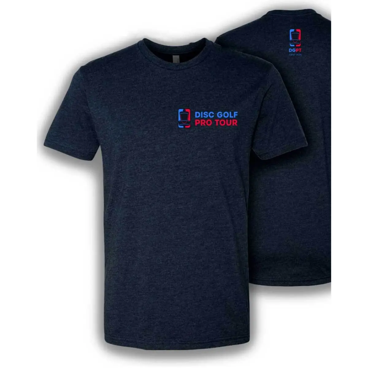 First Run Dgpt - Chest Logo Shirt - Heather Navy 1