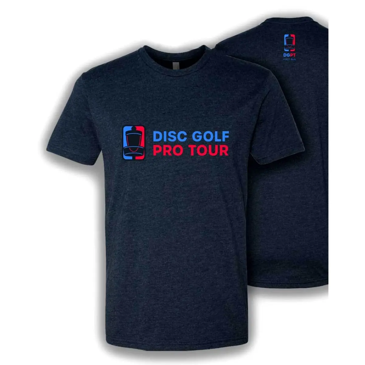Men's First Run Dgpt Full Logo Shirt - Heather Navy 1