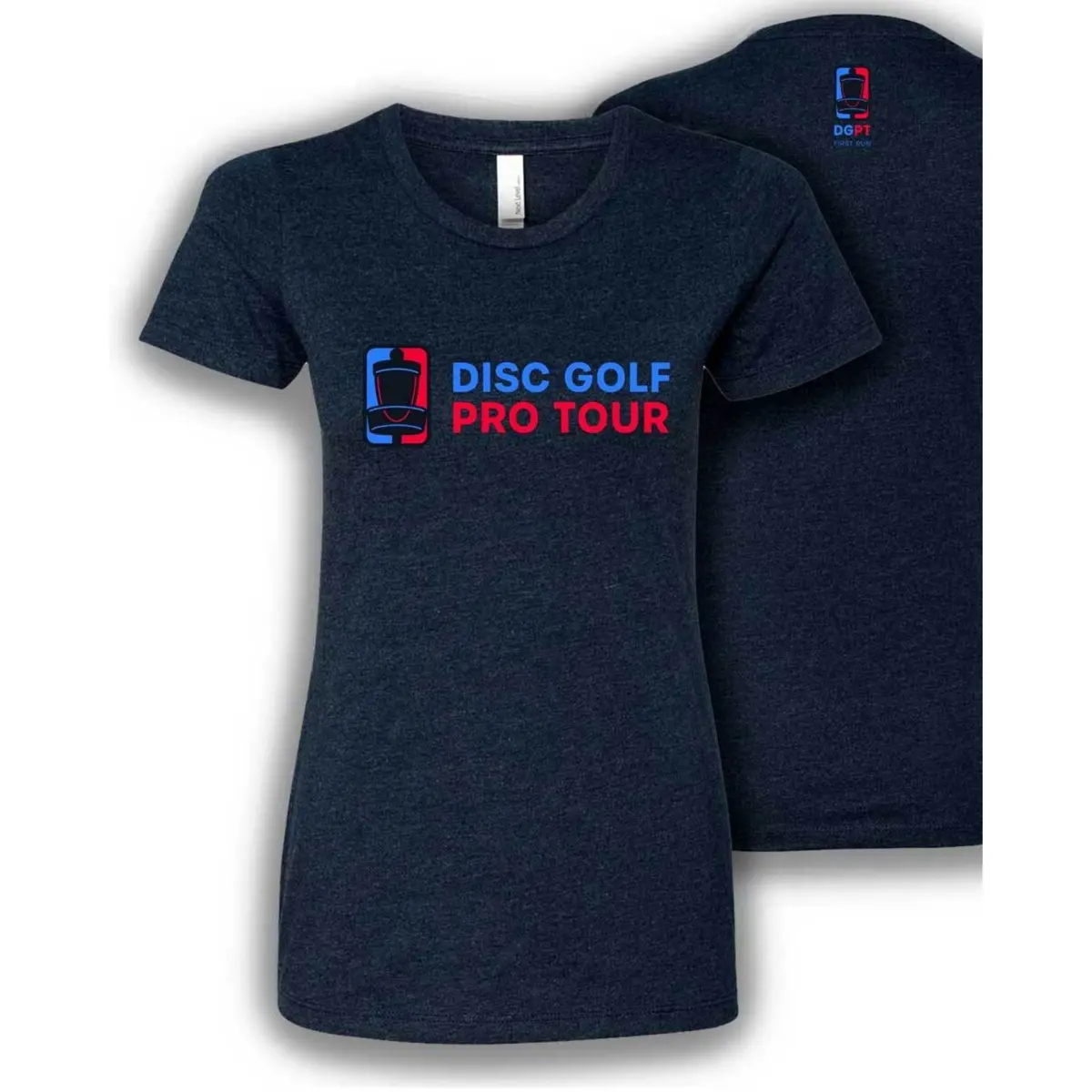 Women's First Run Dgpt Full Logo Shirt - Heather Navy 1