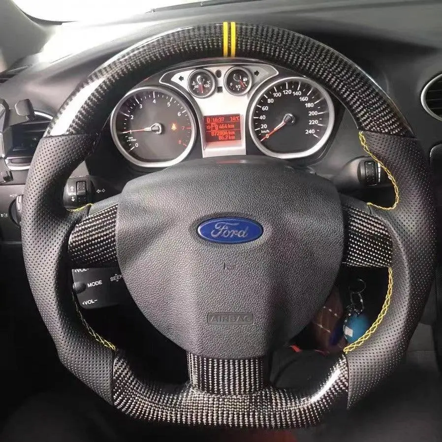 Ttd Craft Ford 2005-2007 Focus Mk2 St225 Carbon Fiber Steering Wheel 1