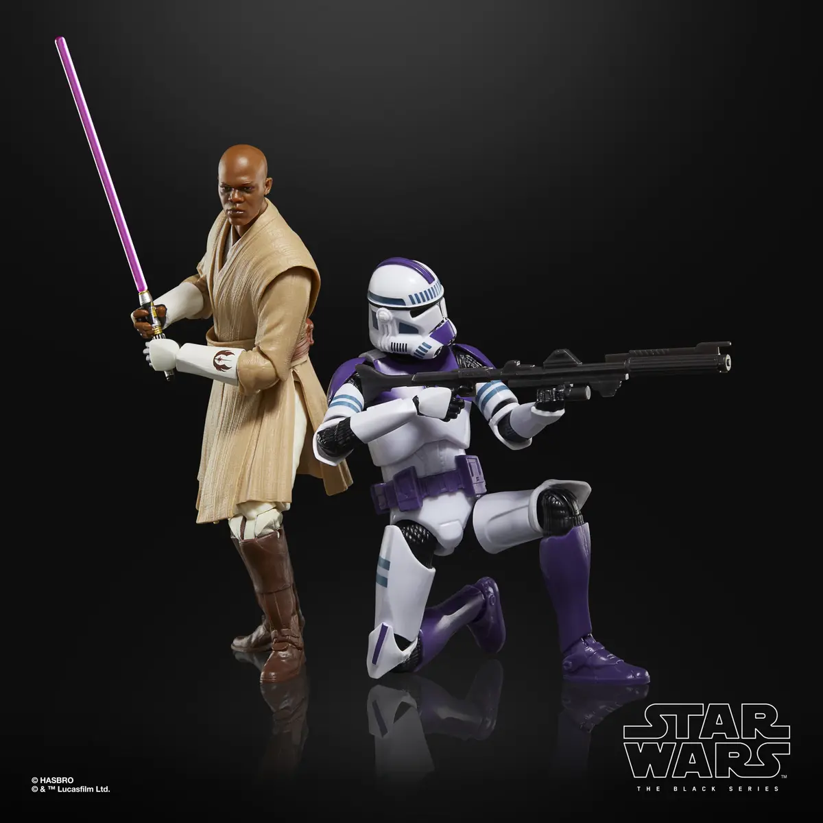 Star Wars The Black Series Mace Windu & Clone Trooper 1