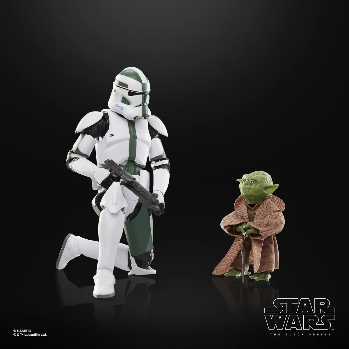 Star Wars The Black Series Yoda & Clone Commander Gree 1