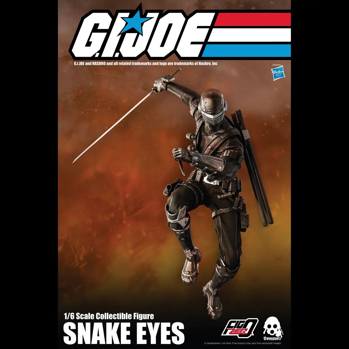G.I. Joe Snake Eyes Collectible Figure 1/6 Scale By Threezero 1