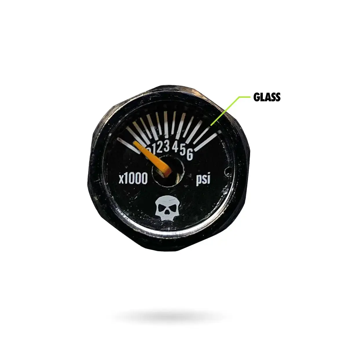 Team Infamous™ Skull 6000Psi Tank Gauge - Glass 1