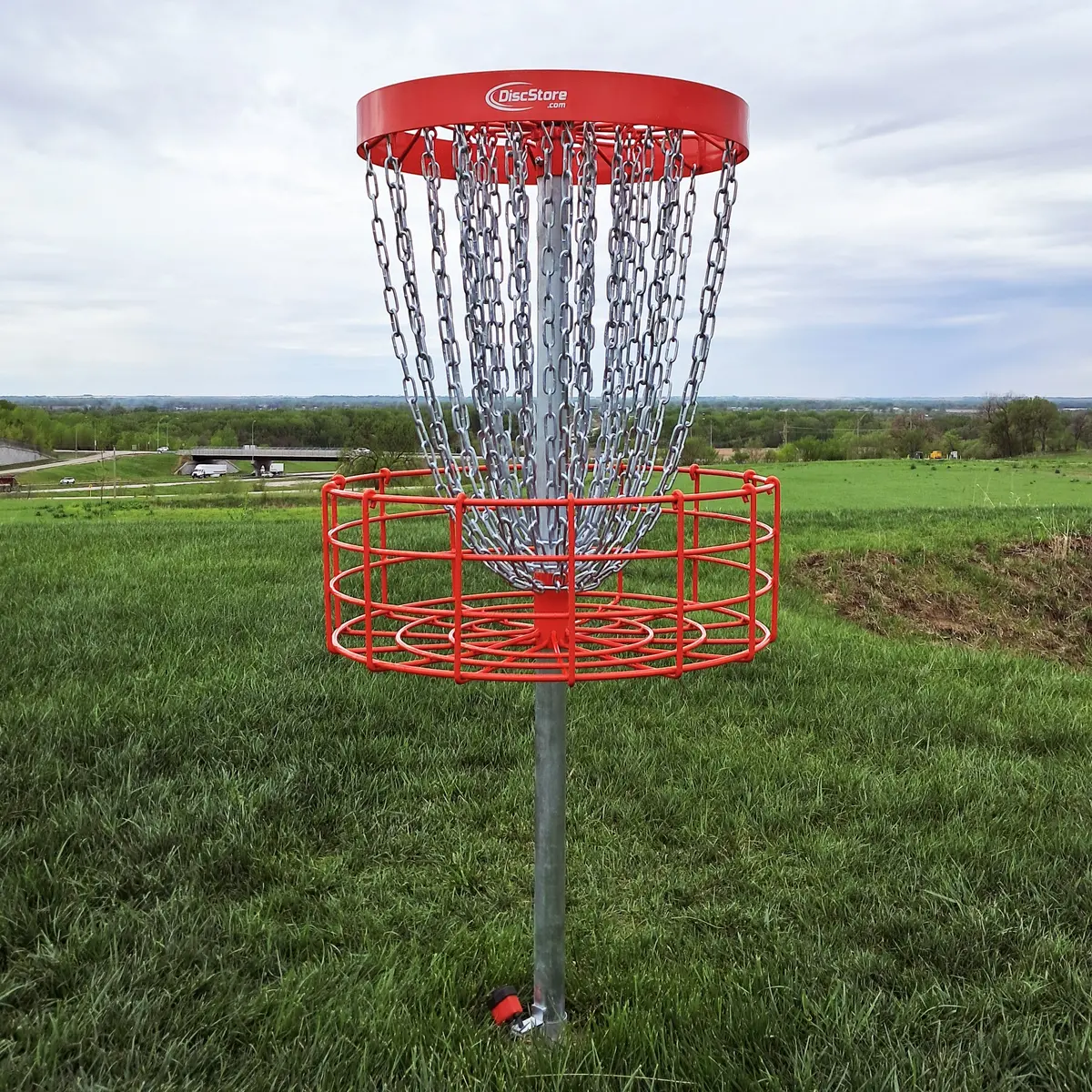 Growthesport Champion Permanent Disc Golf Basket (Pre-Order For Red Champion Baskets) 1