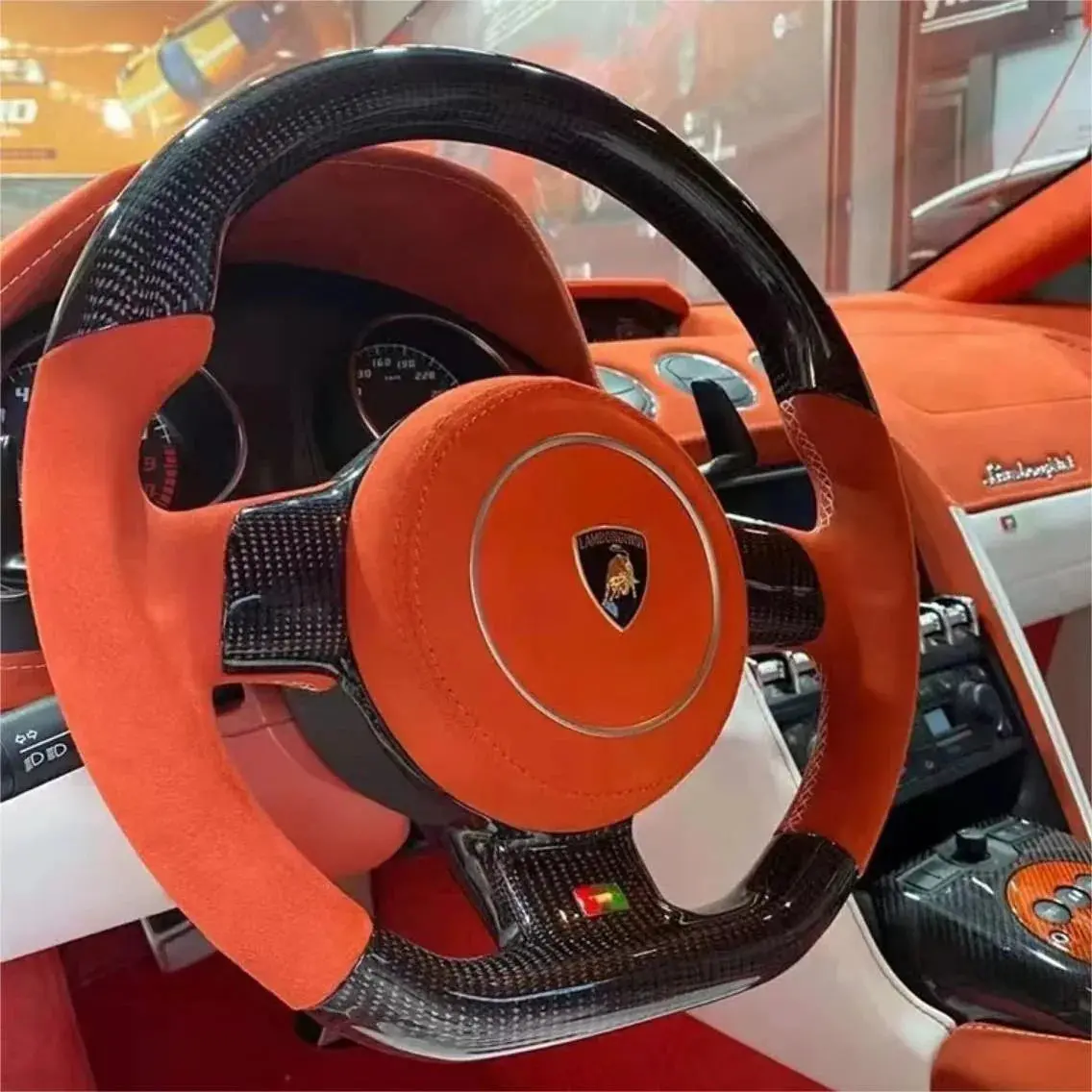Custom Carbon Fiber Steering Wheel For Lamborghini 2003-2014 Gallardo|Ttd Craft 1