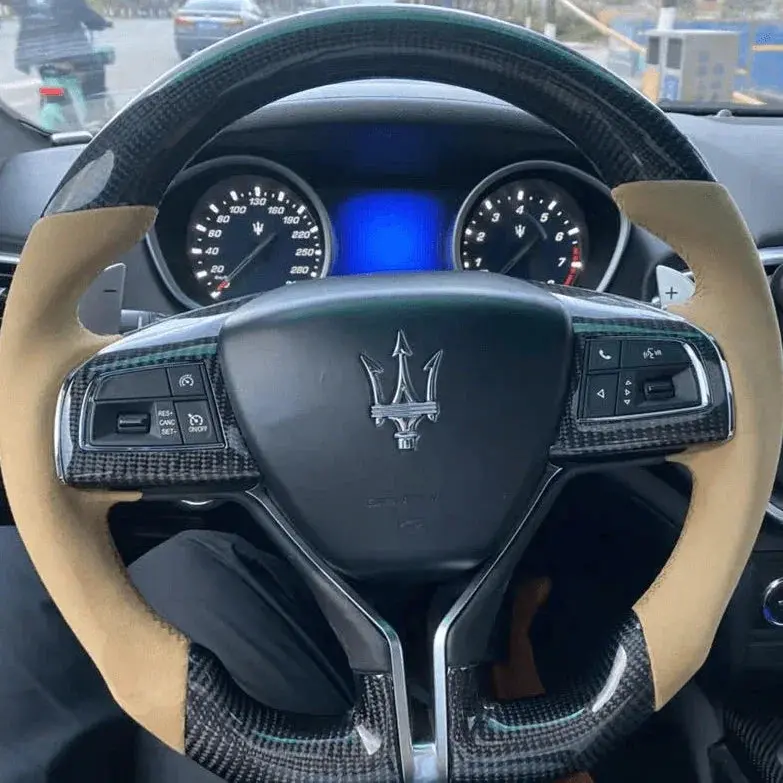 Maserati Ghibli  Levante Quattroporte Custom Led Carbon Fiber Steering Wheel |Ttd Craft 2