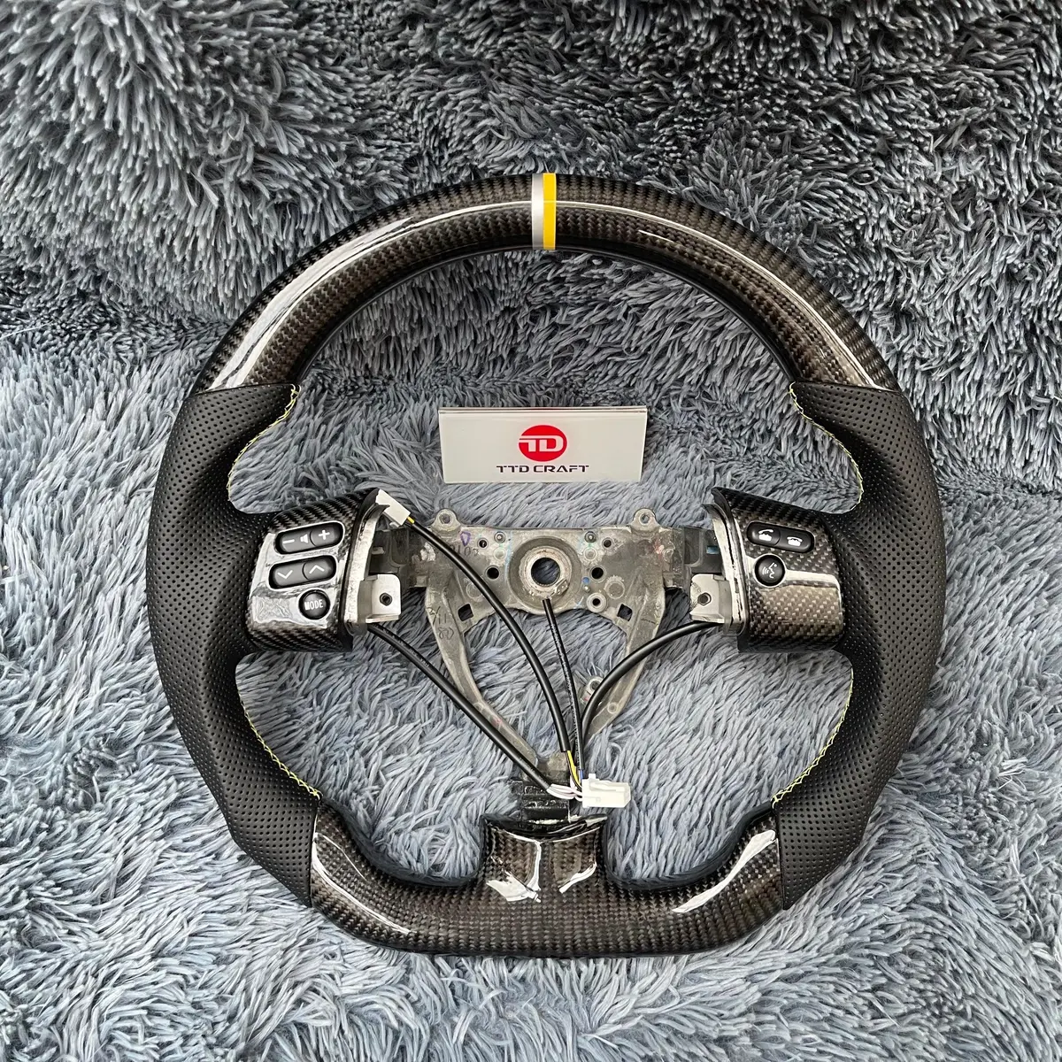 Gloss Carbon Fiber Steering Wheel For Fj Cruiser |Ttd Craft 1
