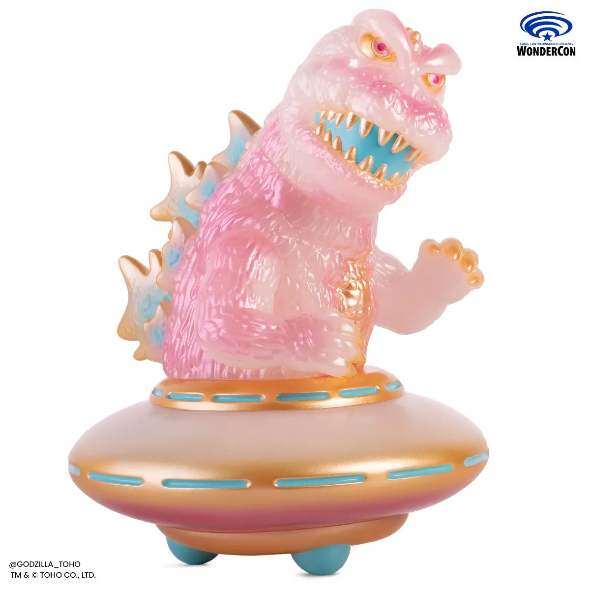 Godzilla Ufo - Vinyl Designer Figure By Octeel - Cherry Blossom Variant 1