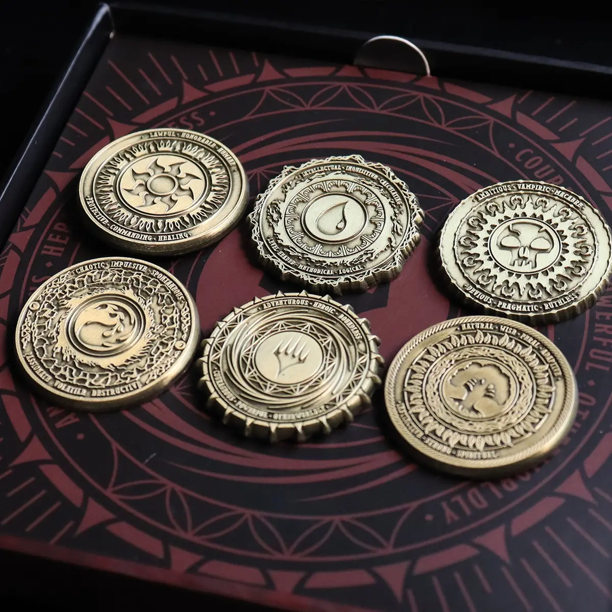 Magic The Gathering Set Of 6 Limited Edition Mana Symbol Pin Badges 1