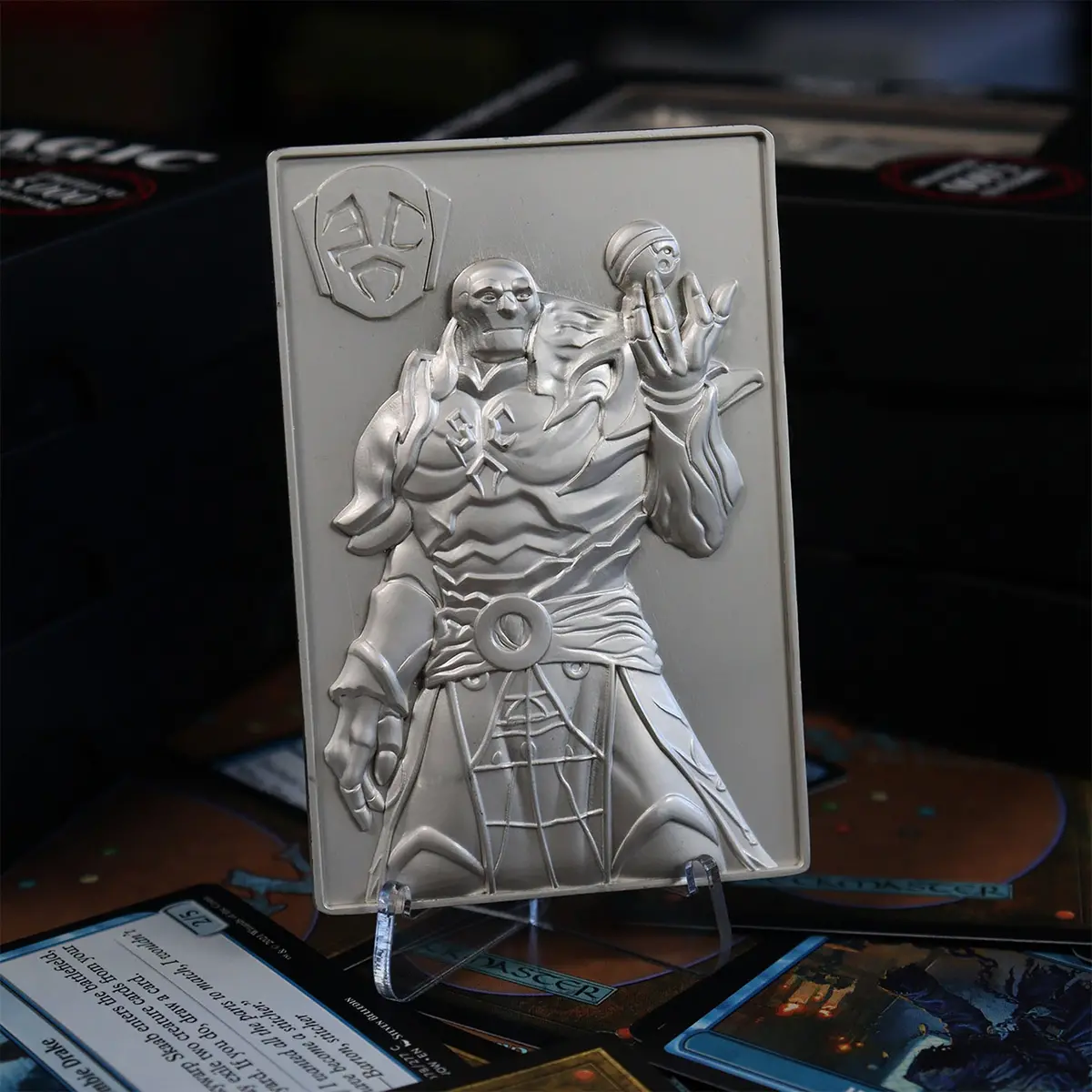 Magic The Gathering Limited Edition .999 Silver Plated Karn Metal Collectible 1