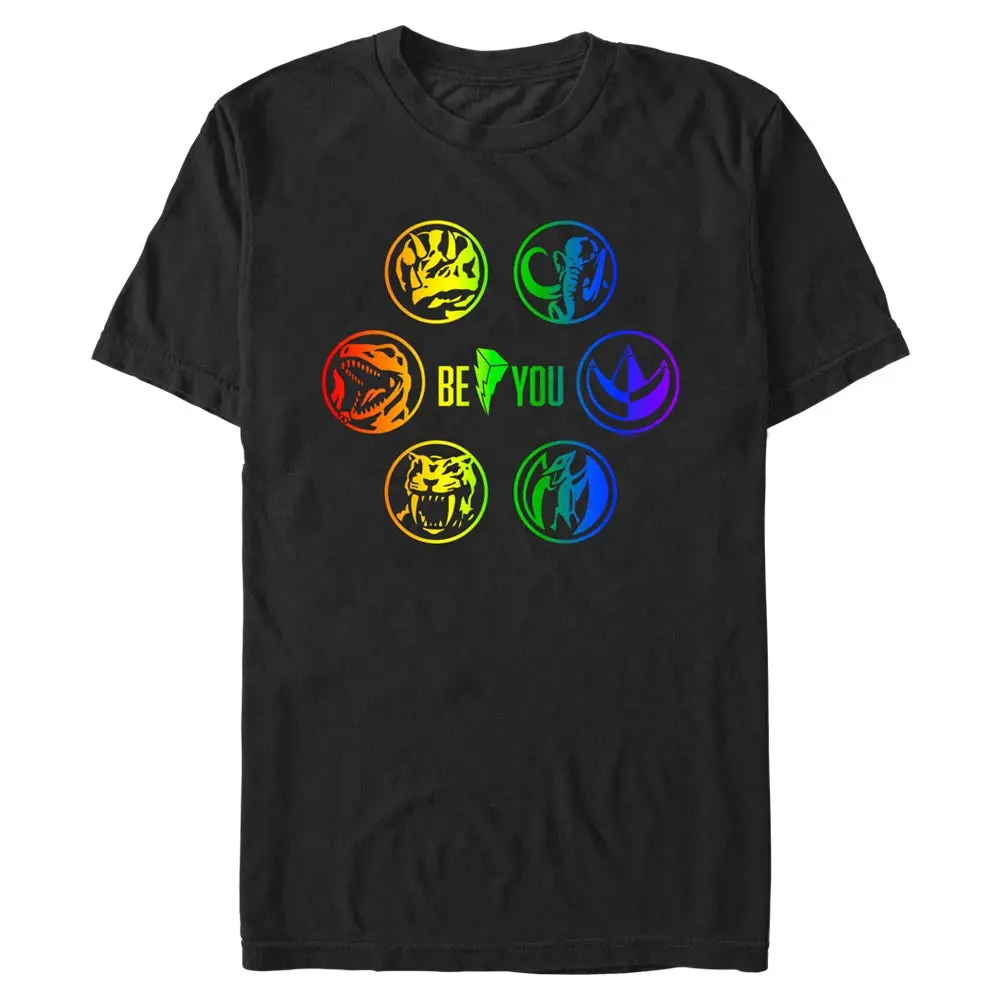 Power Rangers Be You Coins Adult T-Shirt 1