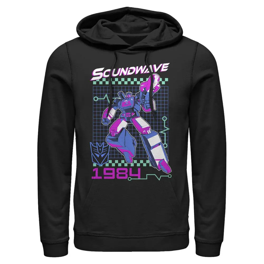 Transformers Soundwave Retro Men's Hooded Fleece Sweatshirt 1