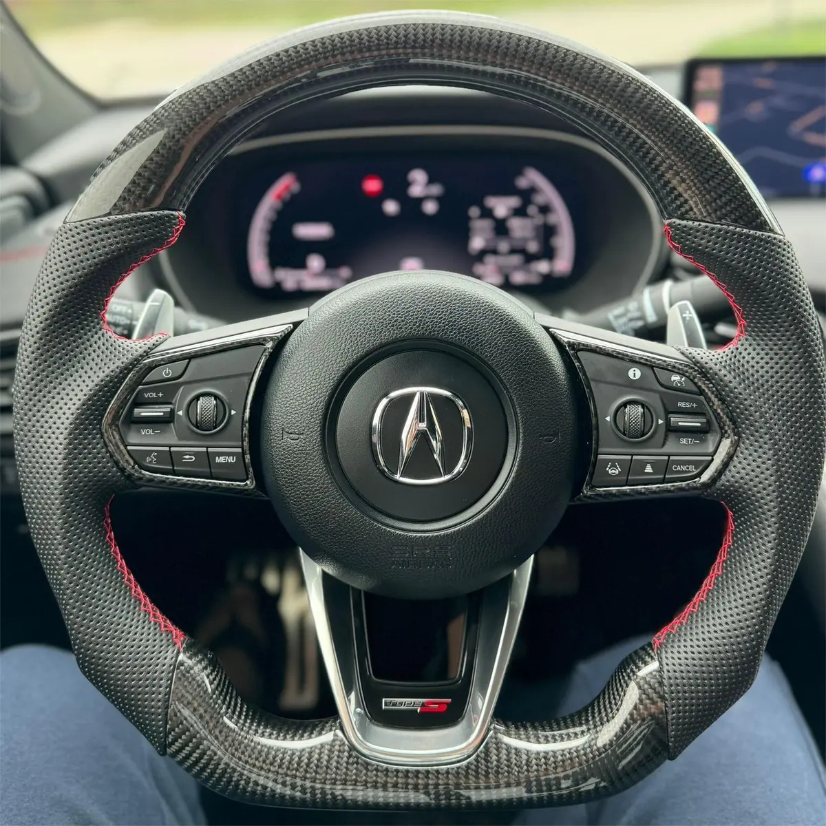 Custom Carbon Fiber Steering Wheel For 2021-2026 Acura Tlx Mdx Heated Option |Ttd Craft 1