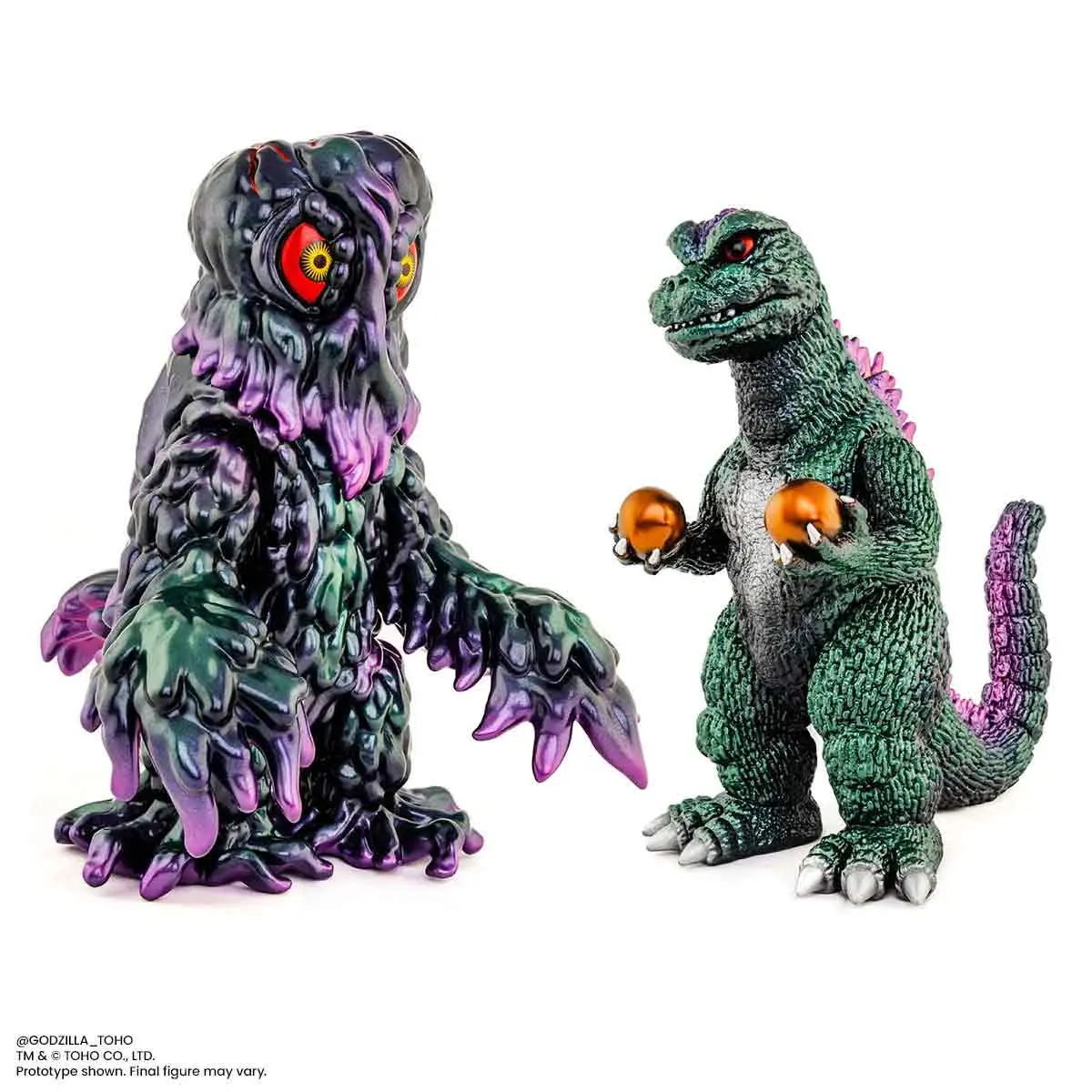 Godzilla And Hedorah Soft Vinyl Figure Set - Oil Slick Variant 1
