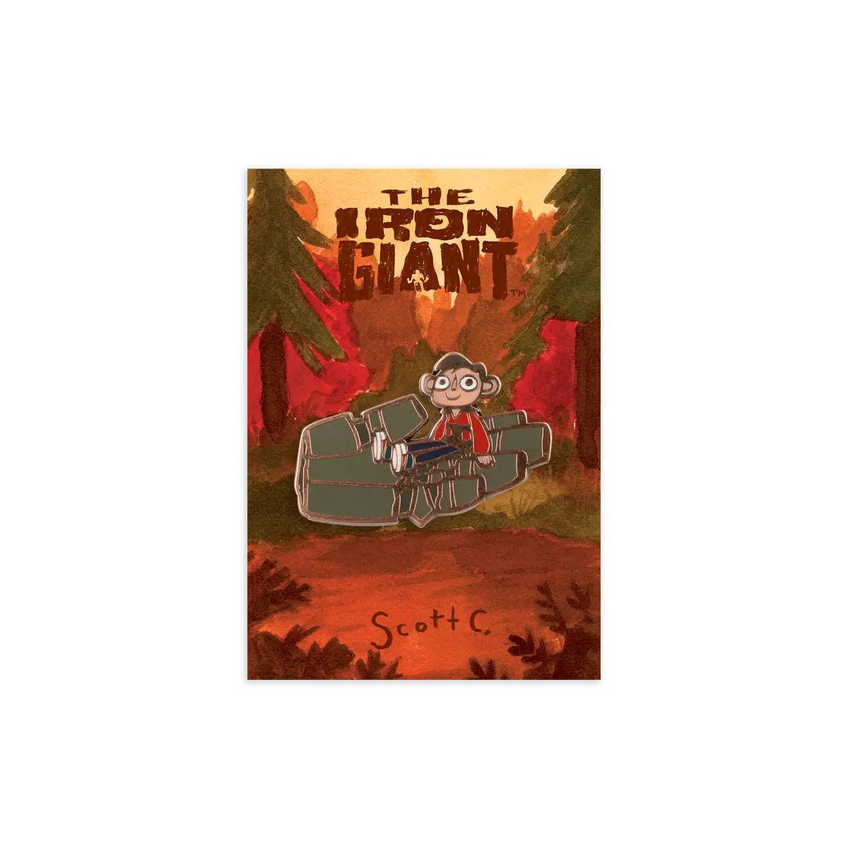 The Iron Giant: Hogarth Enamel Pin 1