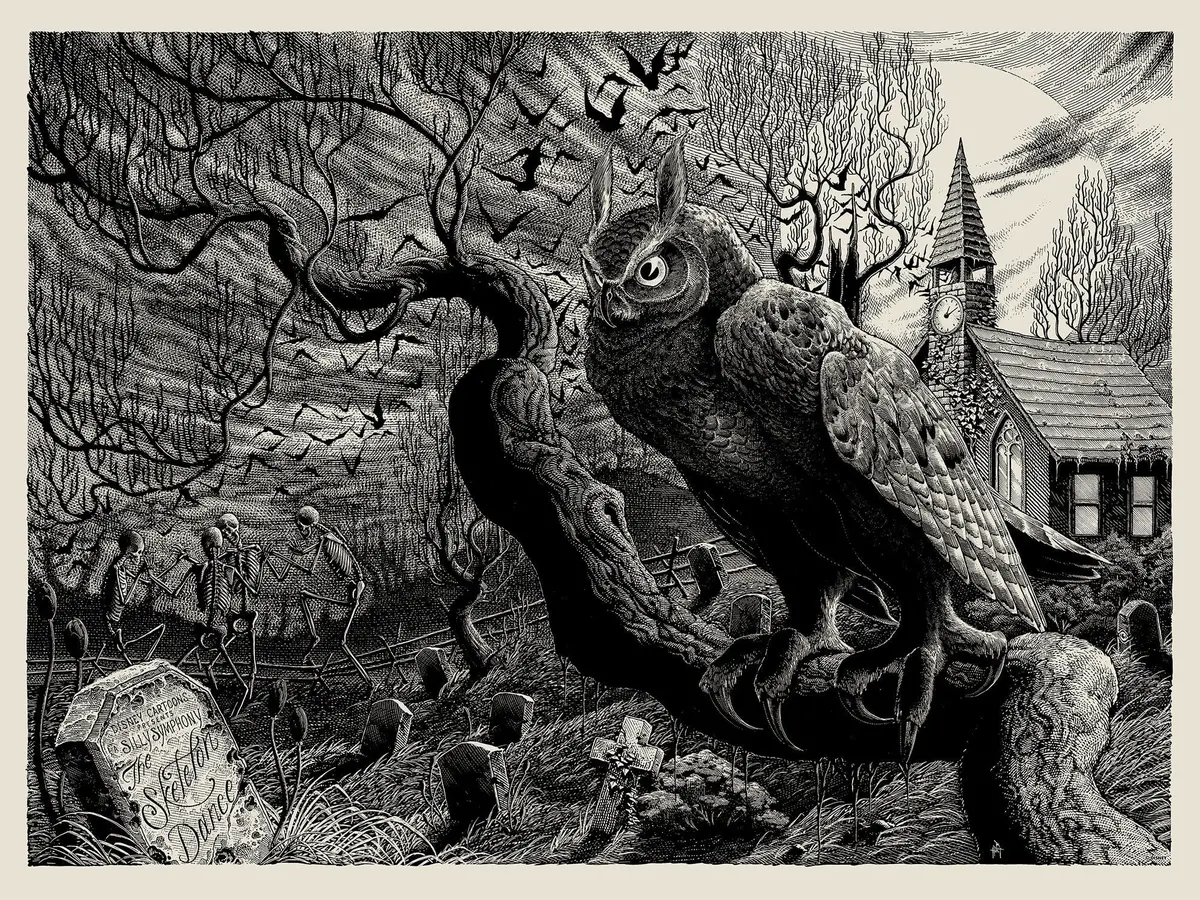 Mondo X Cyclops Print Works Print #27: The Skeleton Dance 1