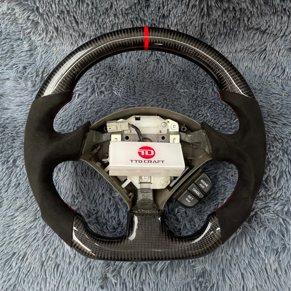 Honda 1999-2009 S2000 / Acura Rsx Alcantara Carbon Fiber Steering Wheel |Ttd Craft 1