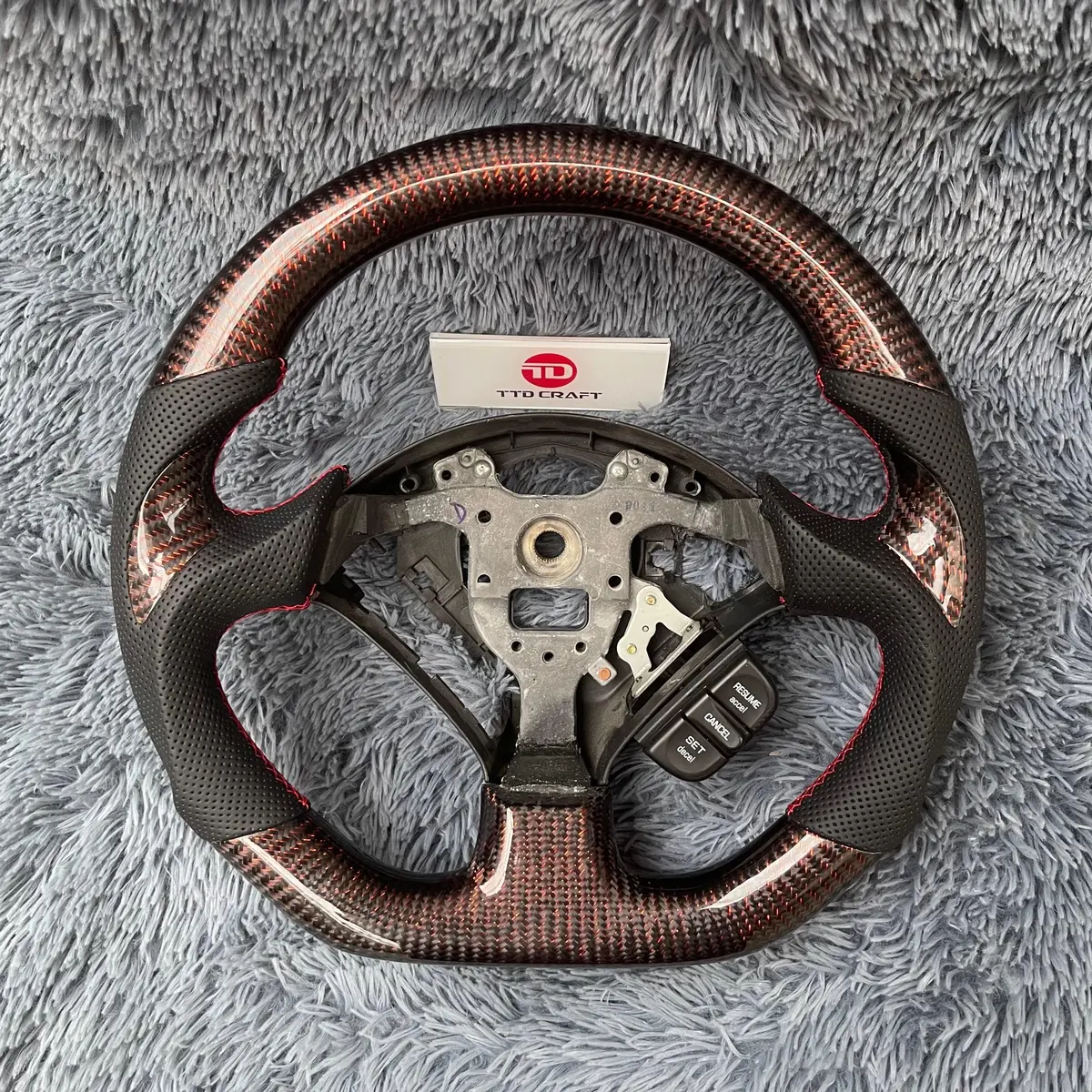 Honda S2000 / Acura Rsx Real Carbon Fiber Steering Wheel |Ttd Craft 1