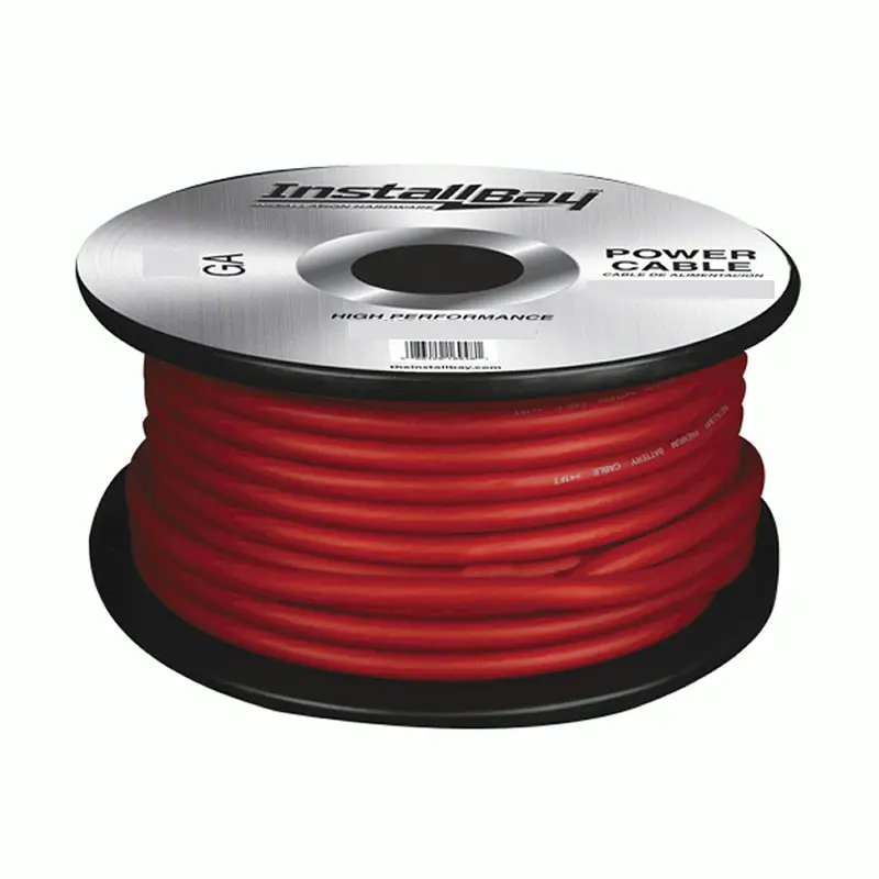 Install Bay Ibpc04r-125 4 Gauge Power Cable 125 Ft 1