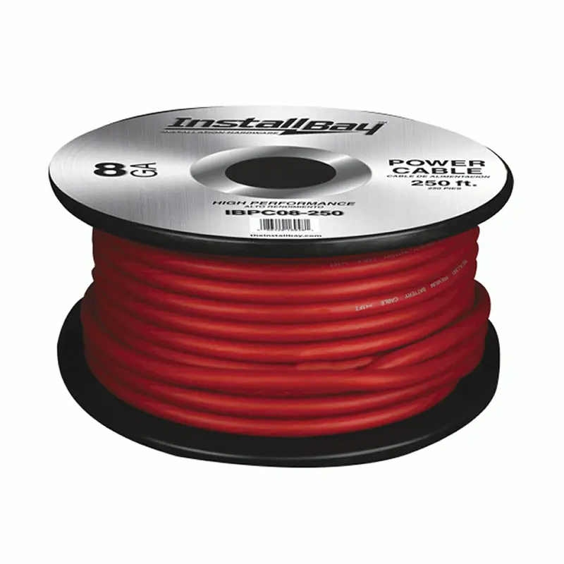 Install Bay Ibpc08r-250 8 Gauge Power Cable 250 Ft 1