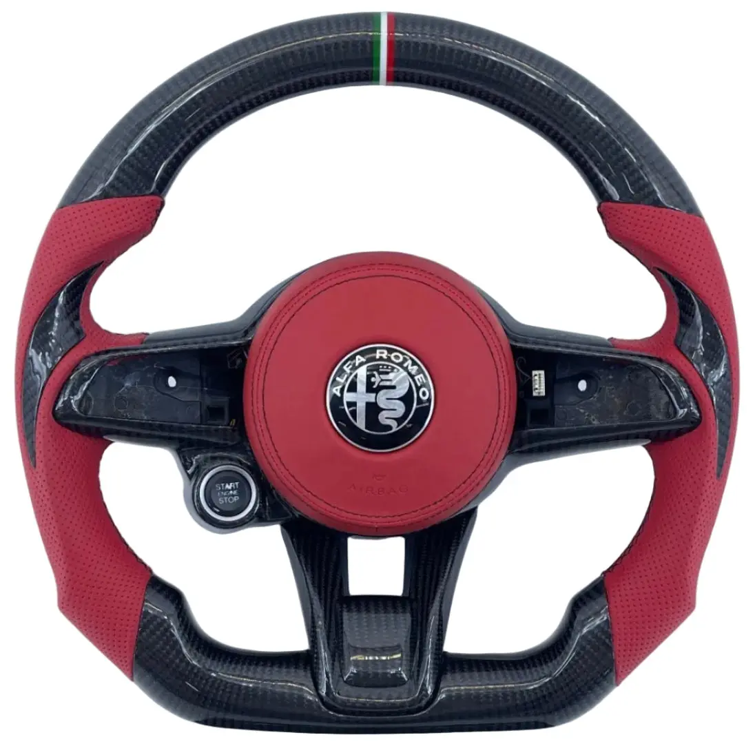 Custom Carbon Fiber Steering Wheel For Alfa Romeo Giulia Stelvio 2017-2021|Ttd Craft 1