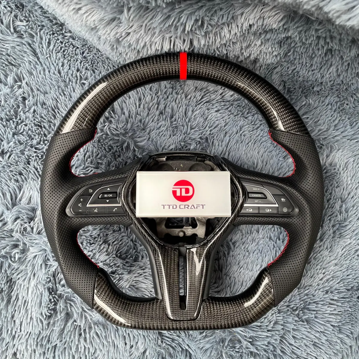 Ttd Craft For Infiniti 2019-2025 Qx50 Carbon Fiber Steering Wheel 1