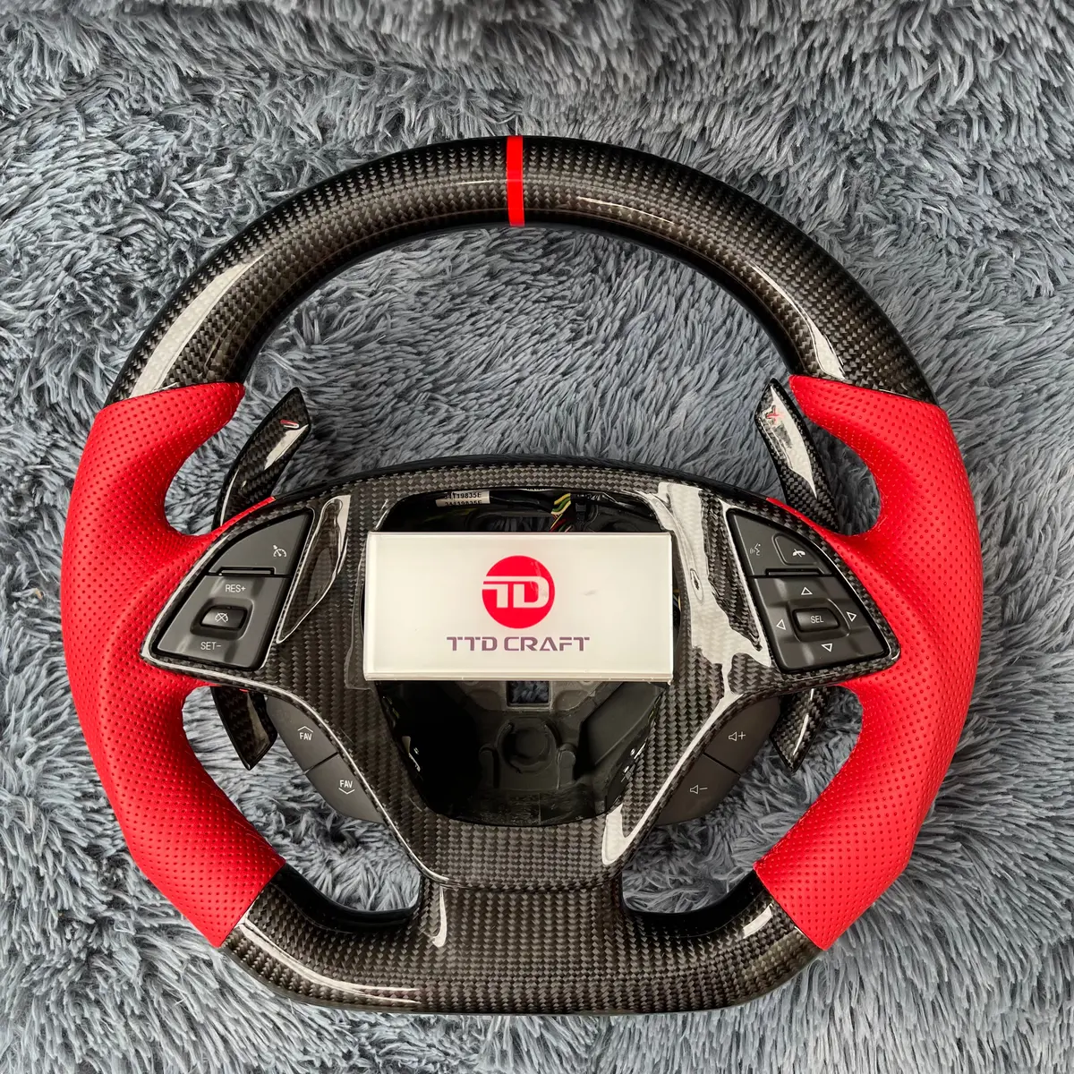 Ttd Craft Corvette 2014-2019 Corvette C7 Carbon Fiber Steering Wheel 1