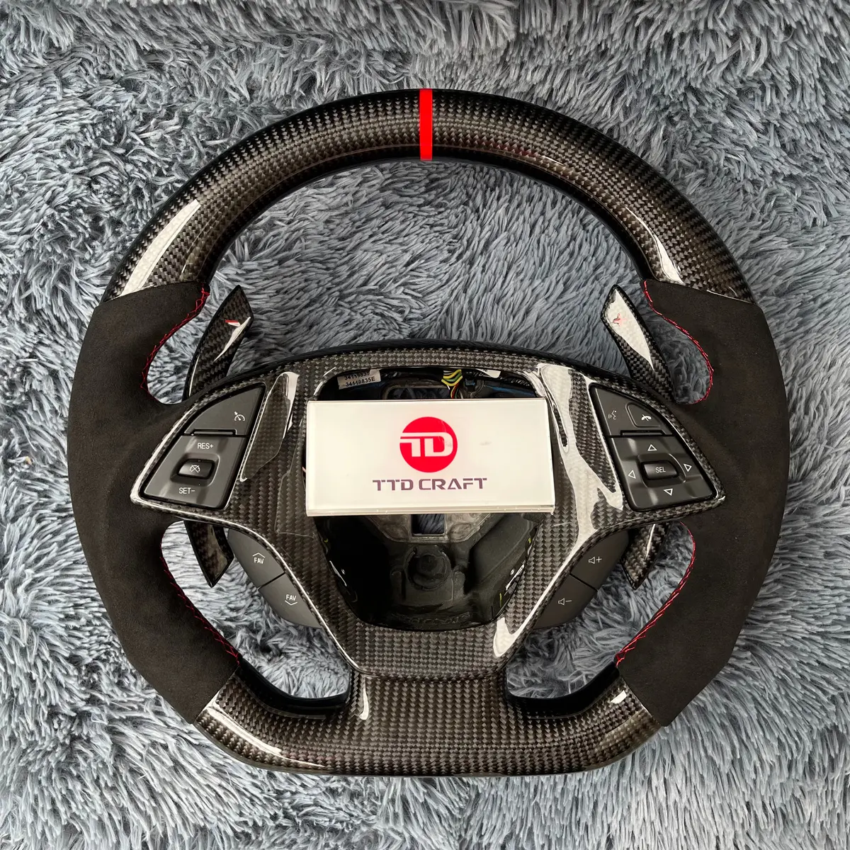 Ttd Craft Corvette 2014-2019 Corvette C7 Carbon Fiber Steering Wheel 1