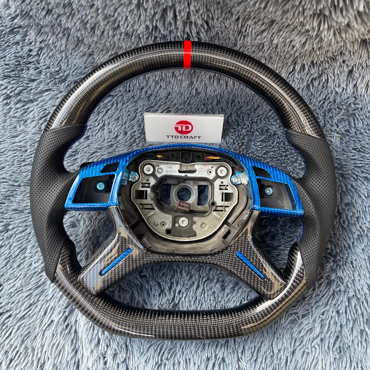 Ttd Craft Benz X166 W463 W166 W212 E-Class Gl Ml Class Carbon Fiber Steering  Wheel 1